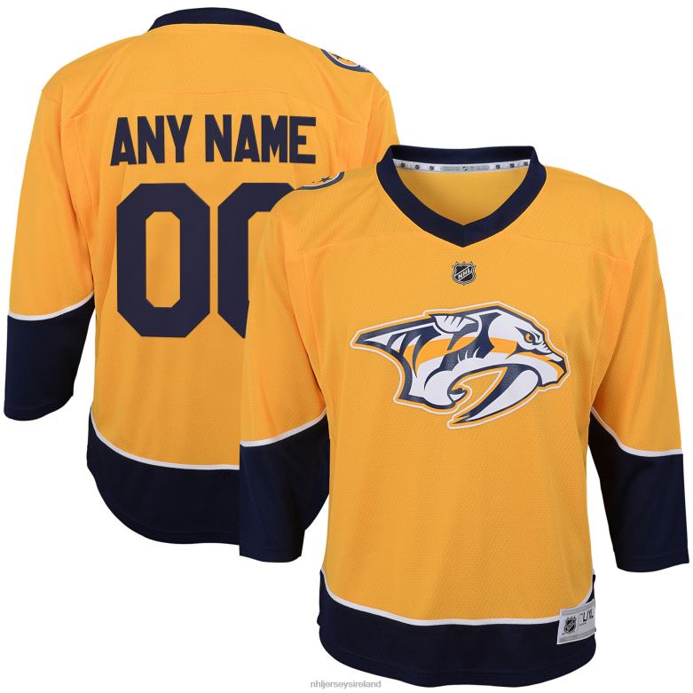 NHL Infant Nashville Predators Yellow Team Home Replica Custom Jersey D002V810 Clothing