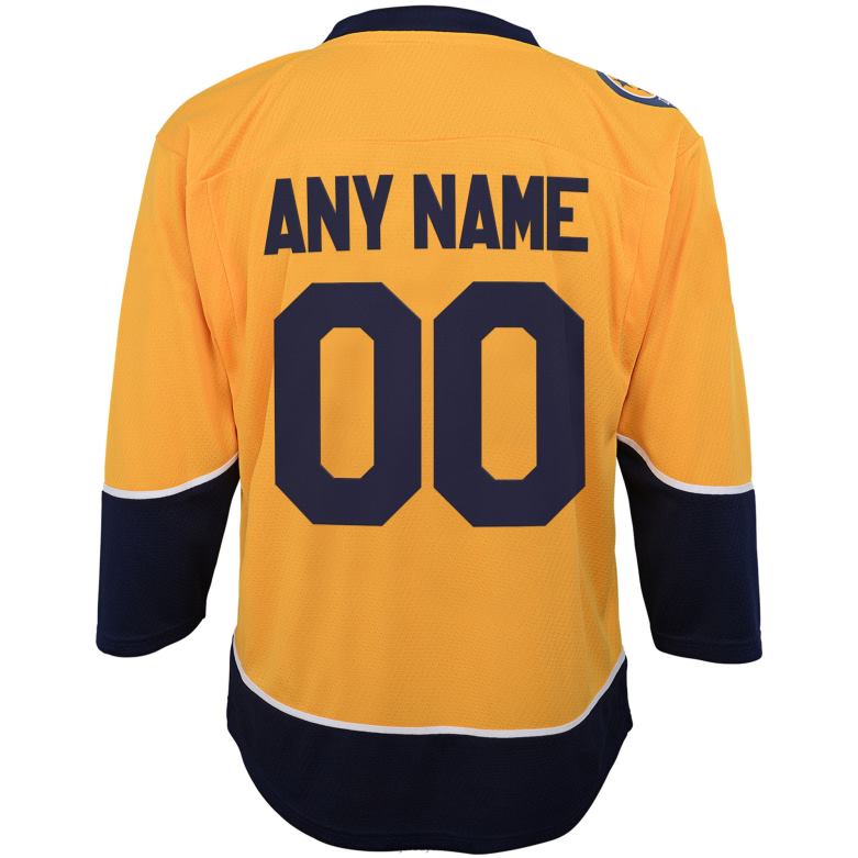 NHL Infant Nashville Predators Yellow Team Home Replica Custom Jersey D002V810 Clothing