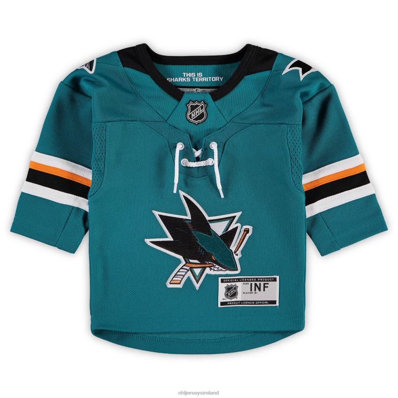 NHL Infant San Jose Sharks Brent Burns Teal Home Premier Player Jersey D002V2339 Clothing