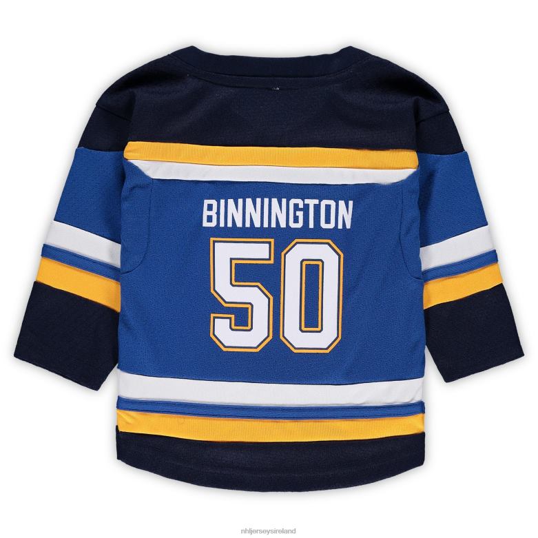 NHL Infant St Louis Blues Jordan Binnington Blue Home Replica Player Jersey D002V637 Clothing