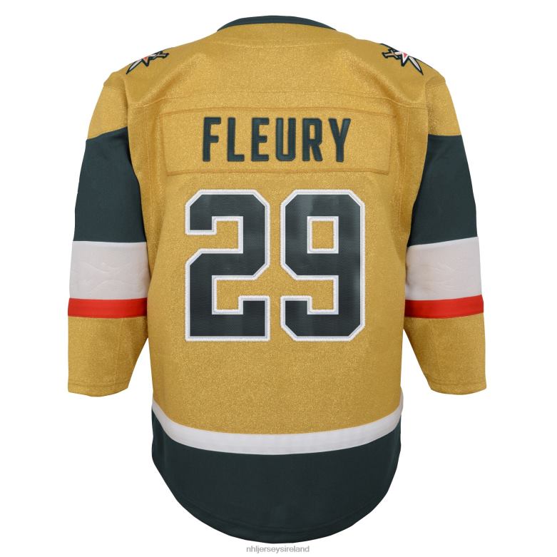 NHL Infant Vegas Golden Knights Marc-Andre Fleury Gold 2020/21 Home Premier Player Jersey D002V1509 Clothing