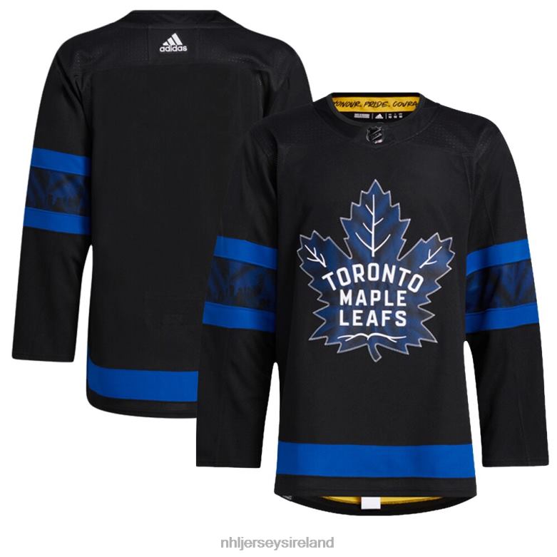 NHL Men Adidas Black Authentic Toronto Maple Leafs X Drew House Alternate Blank Jersey D002V240 Clothing