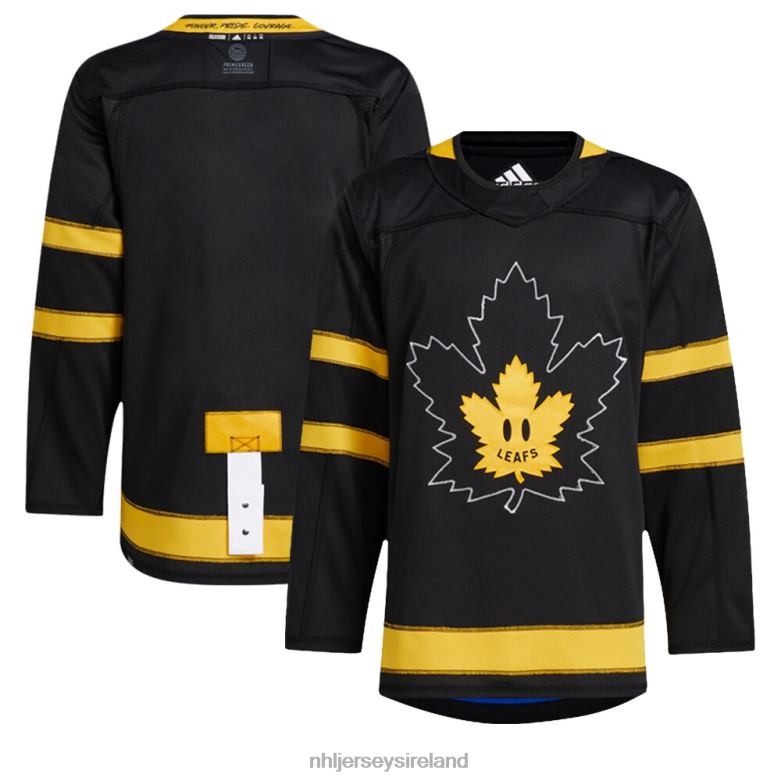 NHL Men Adidas Black Authentic Toronto Maple Leafs X Drew House Alternate Blank Jersey D002V240 Clothing