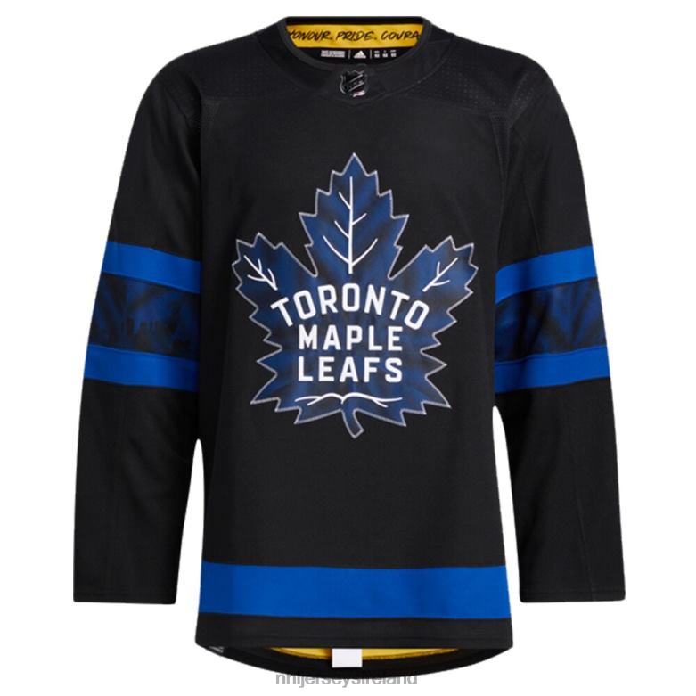 NHL Men Adidas Black Authentic Toronto Maple Leafs X Drew House Alternate Blank Jersey D002V240 Clothing