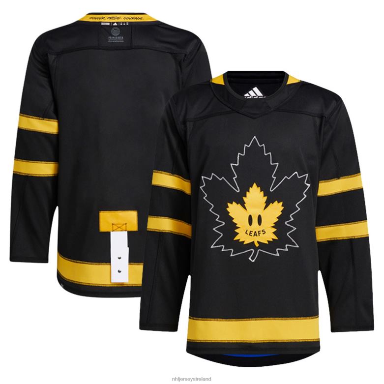 NHL Men Adidas Black Authentic Toronto Maple Leafs X Drew House Alternate Custom Jersey D002V2380 Clothing