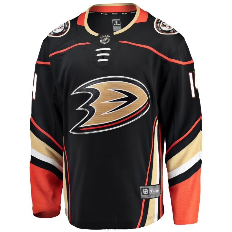 NHL Men Anaheim Ducks Adam Henrique Fanatics Branded Black Breakaway Player Jersey D002V1836 Clothing