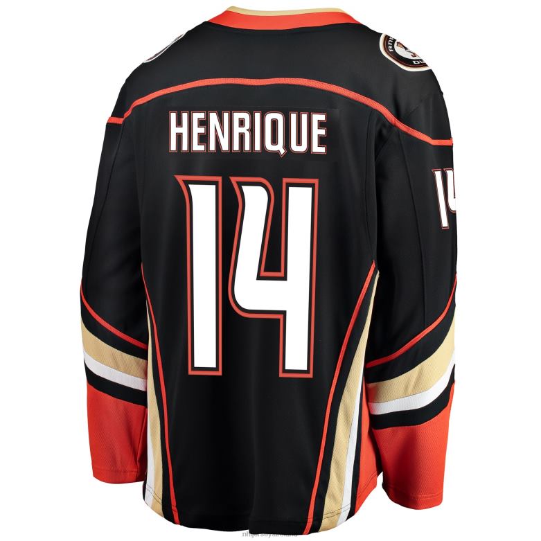 NHL Men Anaheim Ducks Adam Henrique Fanatics Branded Black Breakaway Player Jersey D002V1836 Clothing