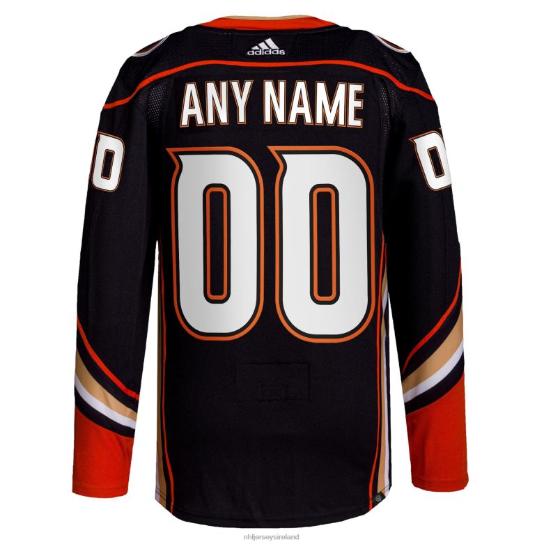 NHL Men Anaheim Ducks Adidas Black Home Authentic Pro Custom Jersey D002V2009 Clothing