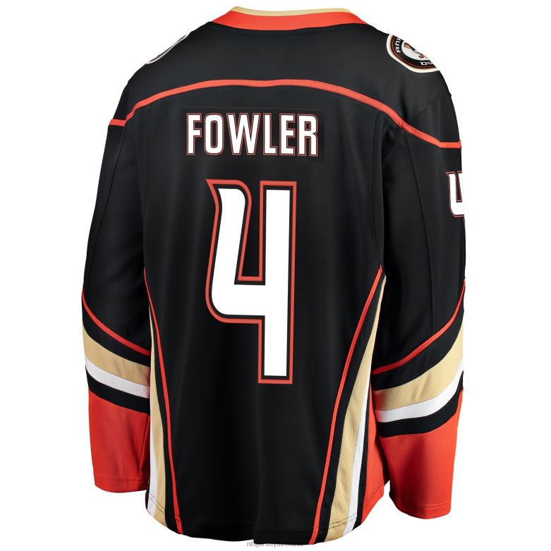 NHL Men Anaheim Ducks Cam Fowler Fanatics Branded Black Breakaway Player Jersey D002V1800 Clothing