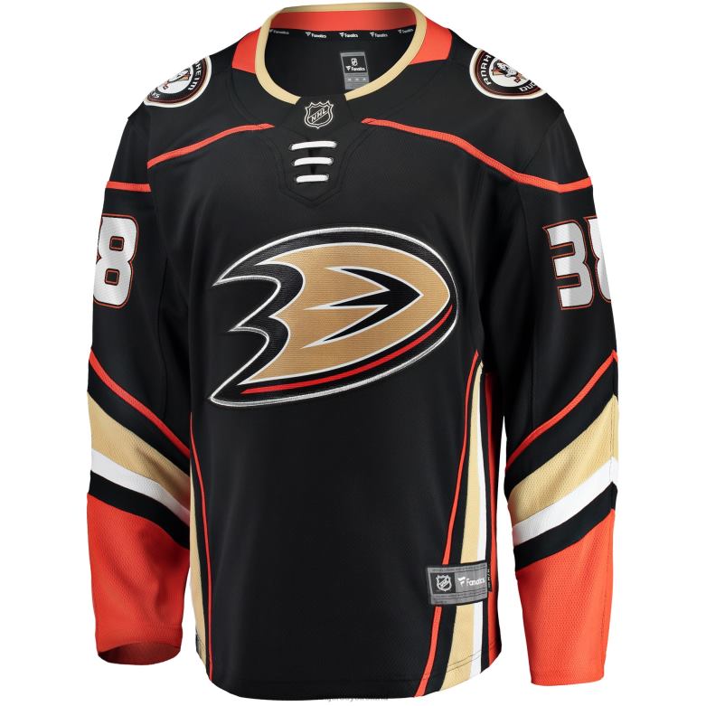 NHL Men Anaheim Ducks Derek Grant Fanatics Branded Black Home Breakaway Player Jersey D002V2308 Clothing