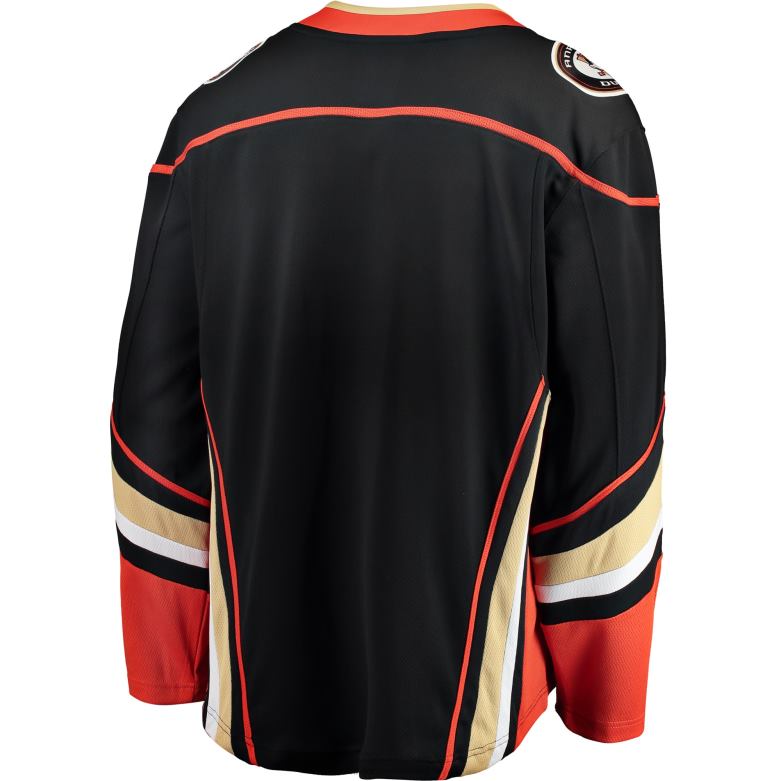 NHL Men Anaheim Ducks Fanatics Branded Black Breakaway Home Jersey D002V622 Clothing