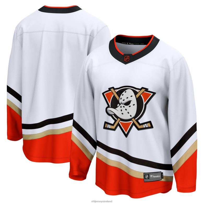 NHL Men Anaheim Ducks Fanatics Branded White Special Edition 20 Breakaway Blank Jersey D002V189 Clothing