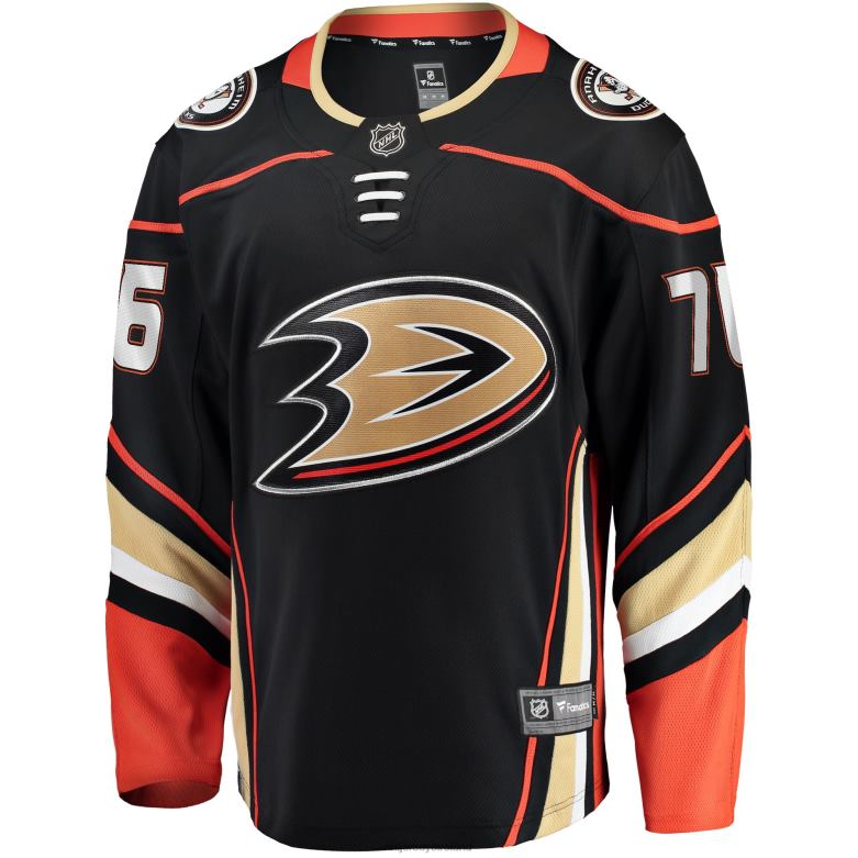 NHL Men Anaheim Ducks Josh Mahura Fanatics Branded Black Home Breakaway Player Jersey D002V2273 Clothing
