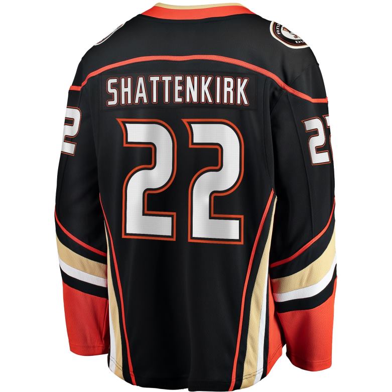NHL Men Anaheim Ducks Kevin Shattenkirk Fanatics Branded Black Home Breakaway Jersey D002V1873 Clothing