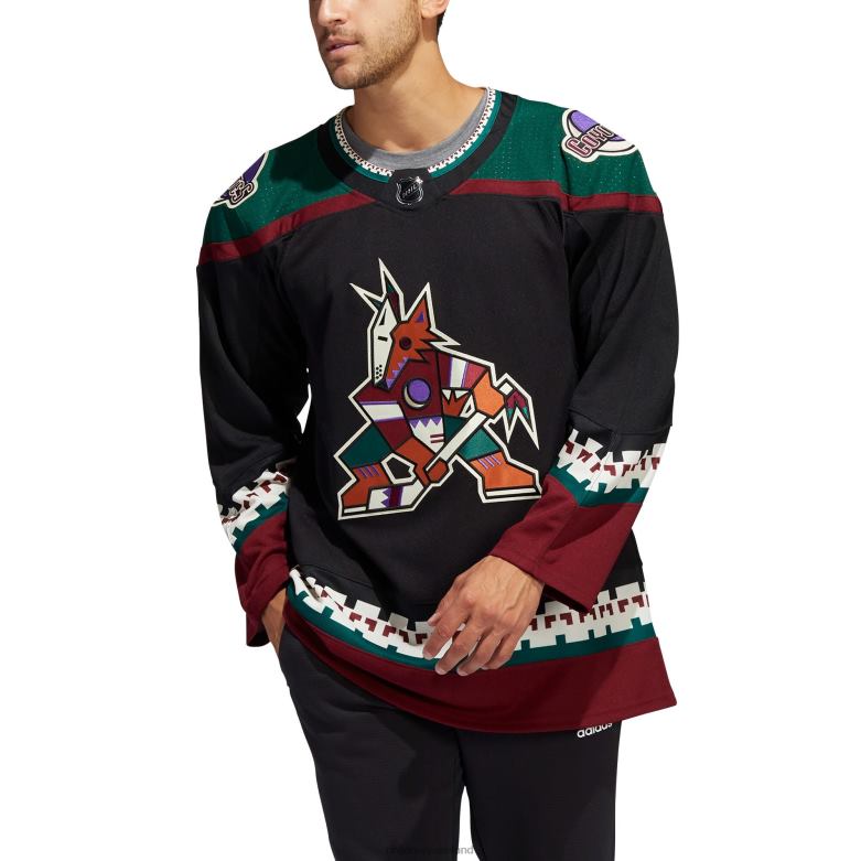 NHL Men Arizona Coyotes Adidas Black Home Primegreen Authentic Pro Custom Jersey D002V2389 Clothing