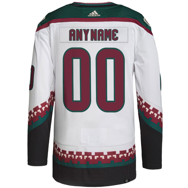 NHL Men Arizona Coyotes Adidas White Primegreen Authentic Pro Custom Jersey D002V2025 Clothing