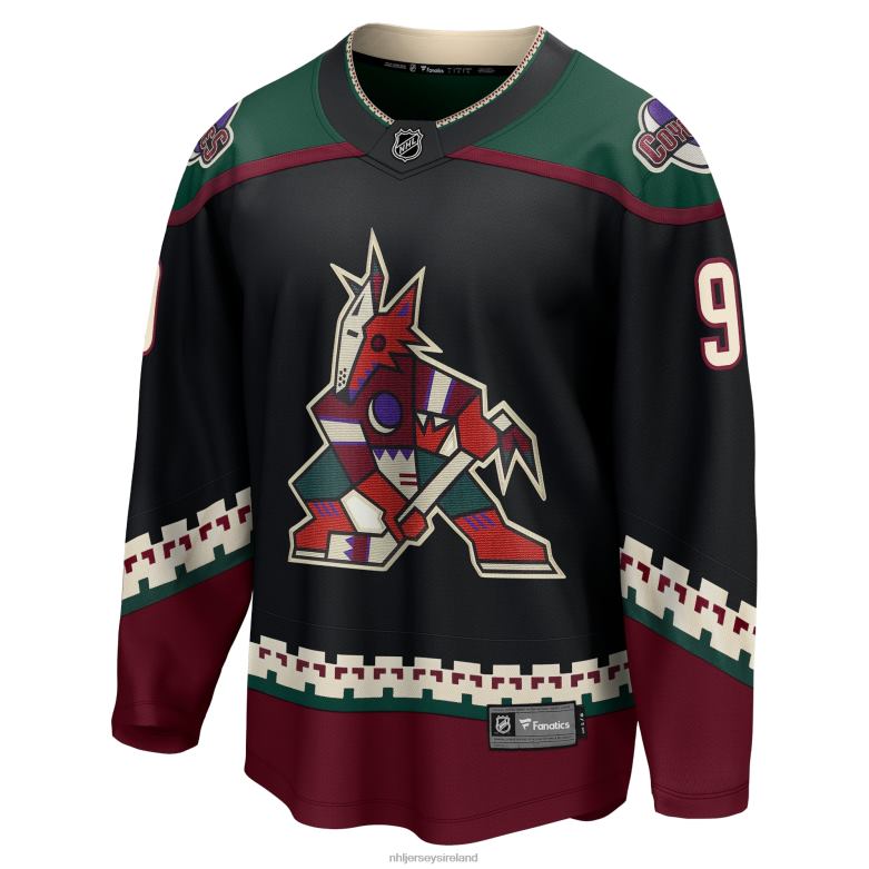 NHL Men Arizona Coyotes Clayton Keller Fanatics Branded Black Home Premier Breakaway Player Jersey D002V293 Clothing