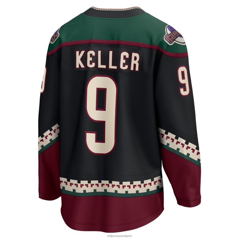 NHL Men Arizona Coyotes Clayton Keller Fanatics Branded Black Home Premier Breakaway Player Jersey D002V293 Clothing
