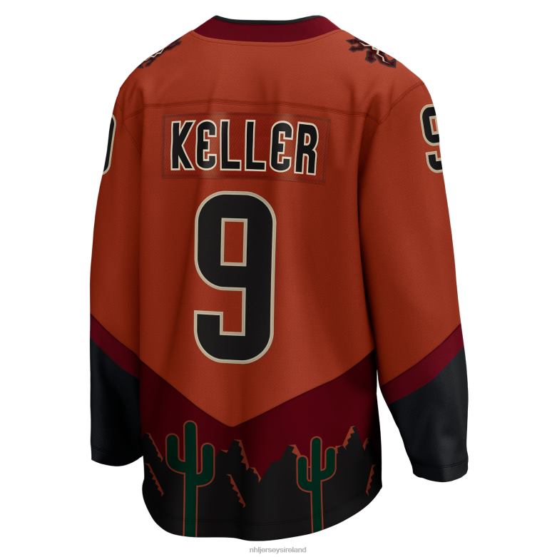 NHL Men Arizona Coyotes Clayton Keller Fanatics Branded Burnt Orange Special Edition 20 Breakaway Player Jersey D002V298 Clothing