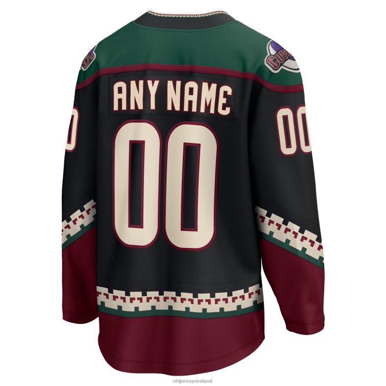 NHL Men Arizona Coyotes Fanatics Branded Black 2021/22 Home Breakaway Custom Jersey D002V663 Clothing