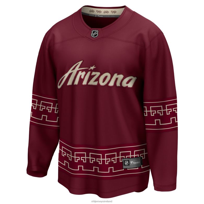 NHL Men Arizona Coyotes Fanatics Branded Garnet Alternate 2022/23 Premier Breakaway Jersey D002V297 Clothing
