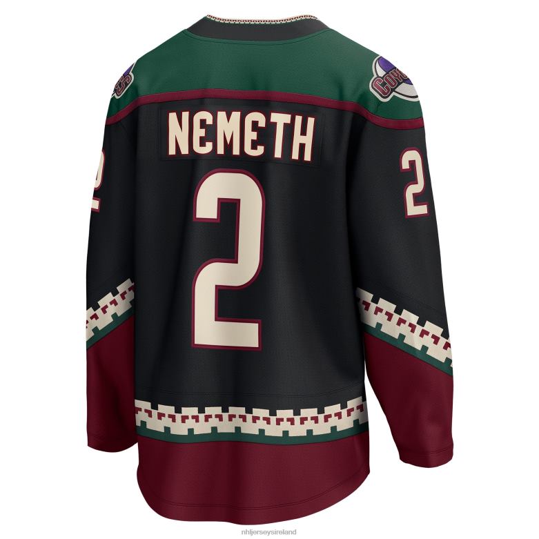 NHL Men Arizona Coyotes Patrik Nemeth Fanatics Branded Black Home Breakaway Player Jersey D002V1865 Clothing