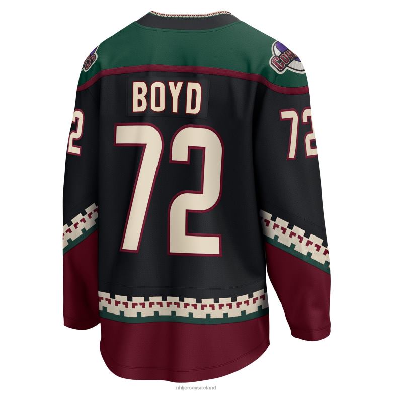 NHL Men Arizona Coyotes Travis Boyd Fanatics Branded Black Home Breakaway Player Jersey D002V1681 Clothing