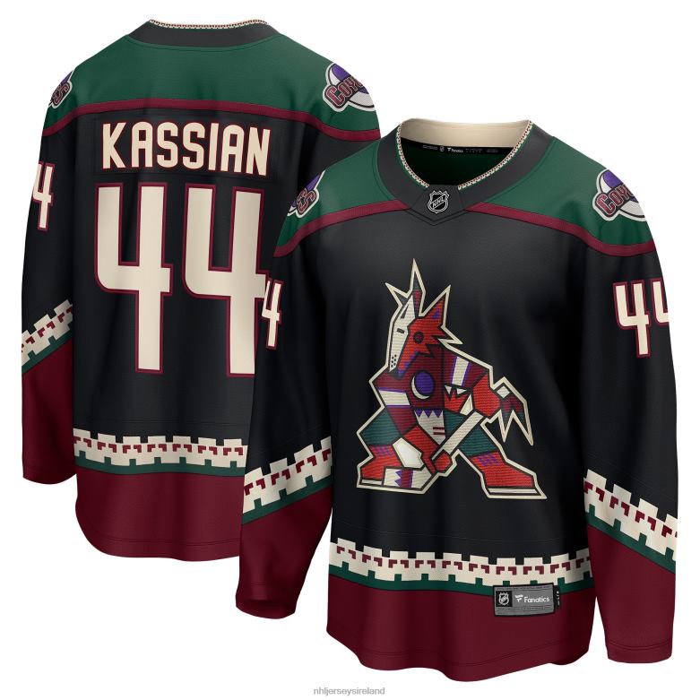 NHL Men Arizona Coyotes Zack Kassian Fanatics Branded Black Home Breakaway Player Jersey D002V1680 Clothing