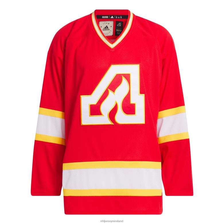 NHL Men Atlanta Flames Adidas Red Team Classic Jersey D002V514 Clothing