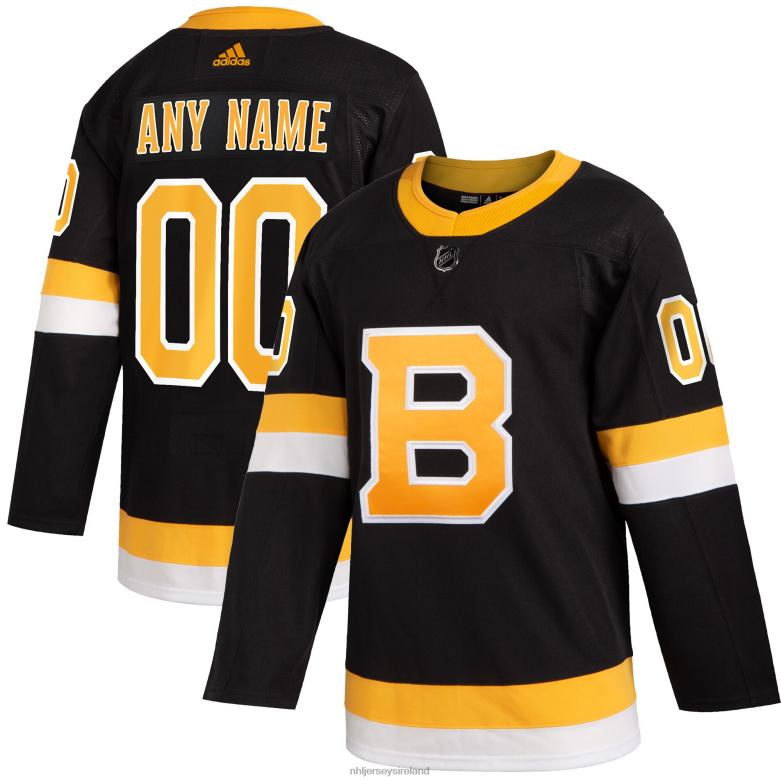 NHL Men Boston Bruins Adidas Black 2019/20 Alternate Authentic Custom Jersey D002V1911 Clothing