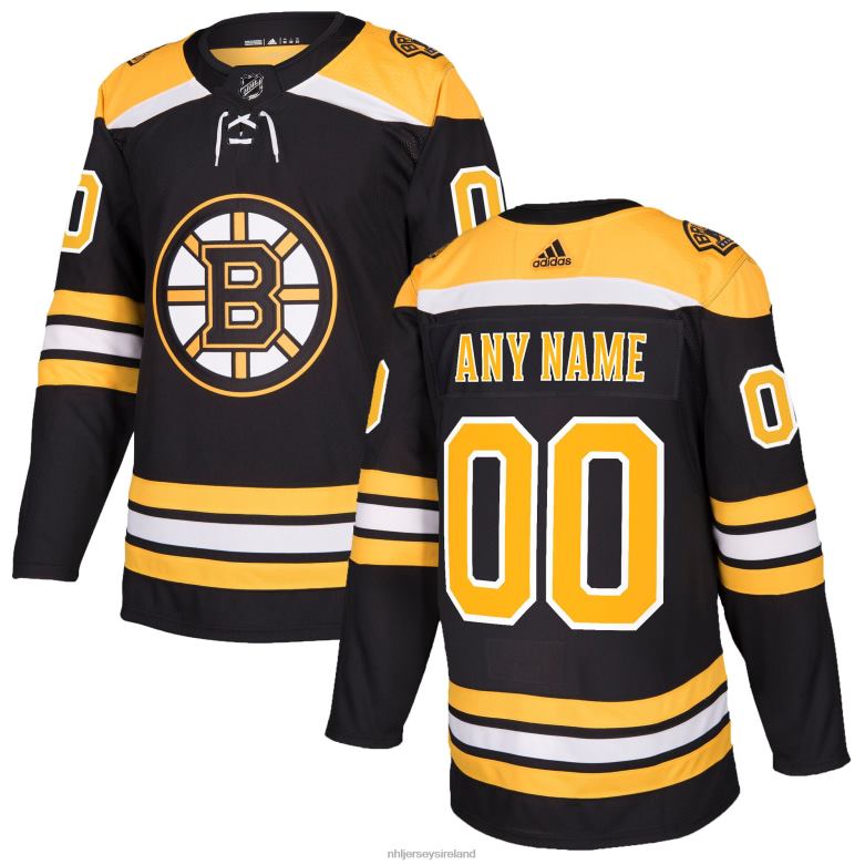 NHL Men Boston Bruins Adidas Black Authentic Custom Jersey D002V81 Clothing