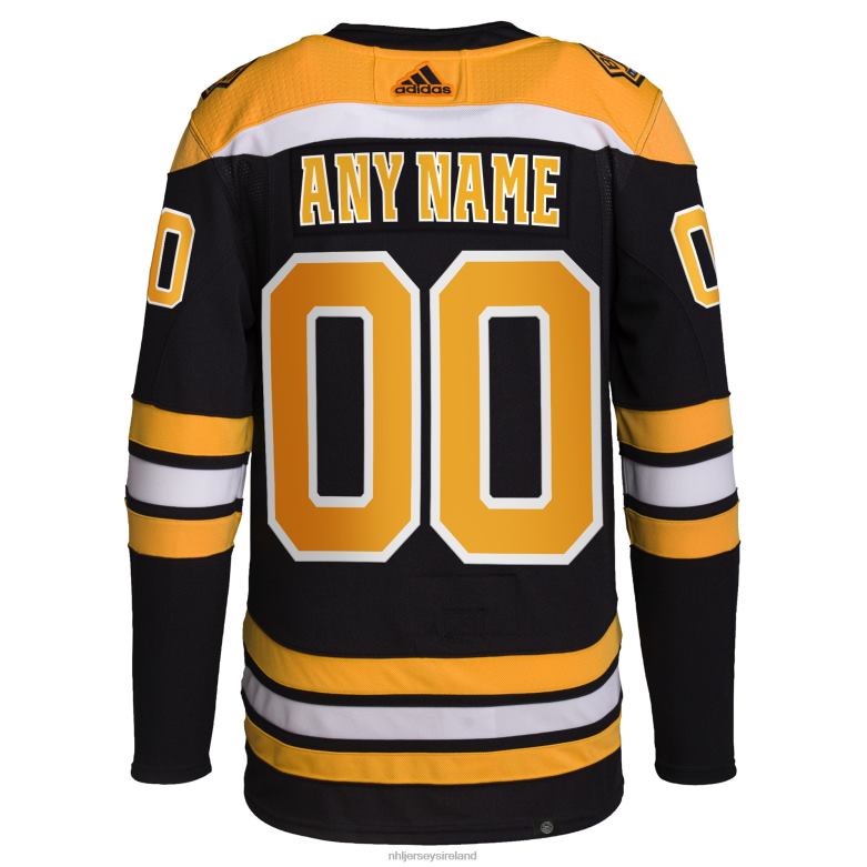 NHL Men Boston Bruins Adidas Black Home Primegreen Authentic Pro Custom Jersey D002V2381 Clothing