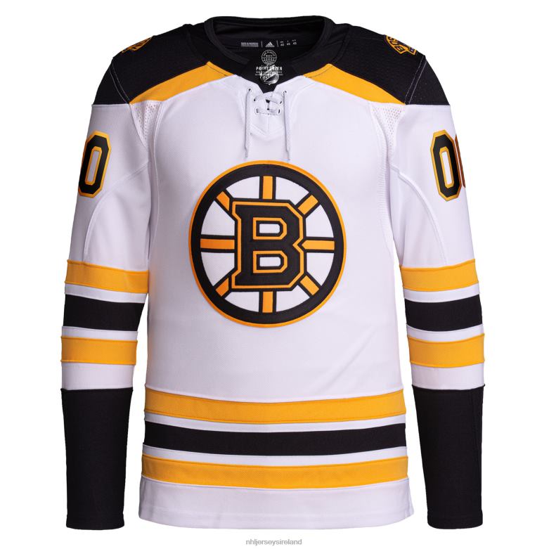 NHL Men Boston Bruins Adidas White Away Primegreen Authentic Pro Custom Jersey D002V128 Clothing
