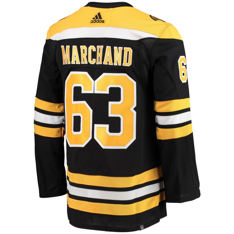 NHL Men Boston Bruins Brad Marchand Adidas Black Home Primegreen Authentic Pro Player Jersey D002V29 Clothing