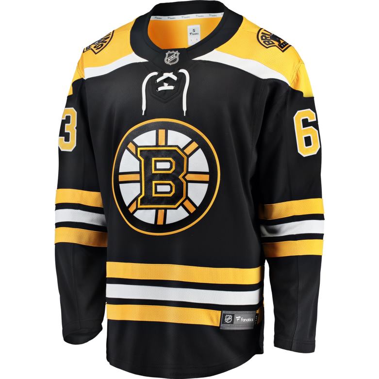 NHL Men Boston Bruins Brad Marchand Fanatics Branded Black Breakaway Player Jersey D002V1 Clothing