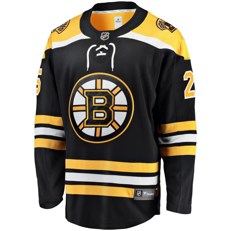NHL Men Boston Bruins Brandon Carlo Fanatics Branded Black Home Breakaway Player Jersey D002V2326 Clothing