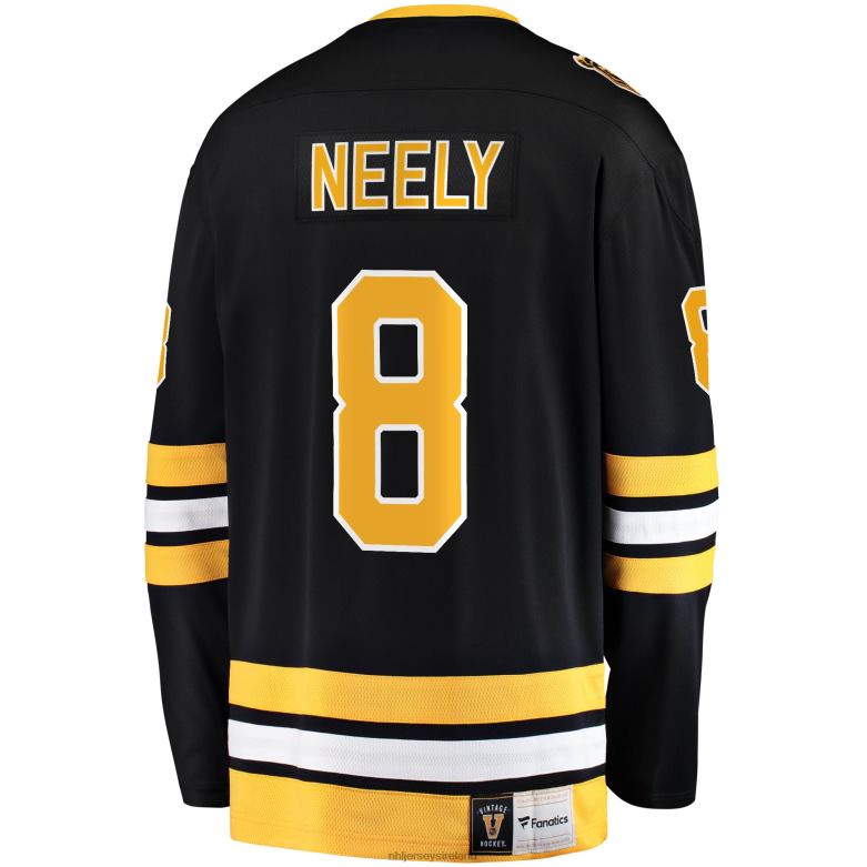 NHL Men Boston Bruins Cam Neely Fanatics Branded Black Premier Breakaway Retired Player Jersey D002V114 Clothing