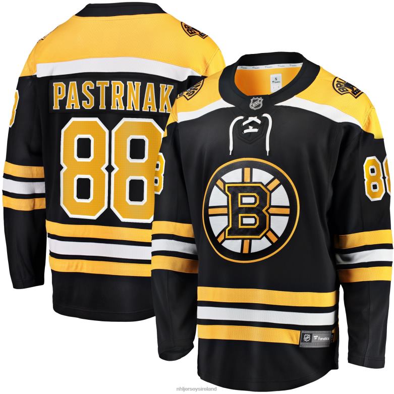 NHL Men Boston Bruins David Pastrnak Fanatics Branded Black Home Breakaway Jersey D002V6 Clothing
