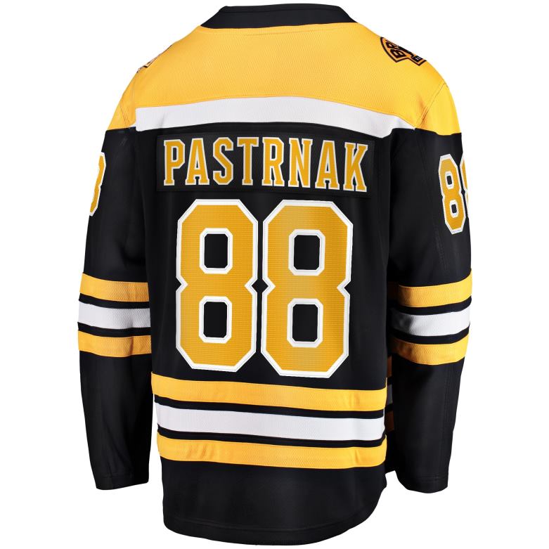 NHL Men Boston Bruins David Pastrnak Fanatics Branded Black Home Breakaway Jersey D002V6 Clothing