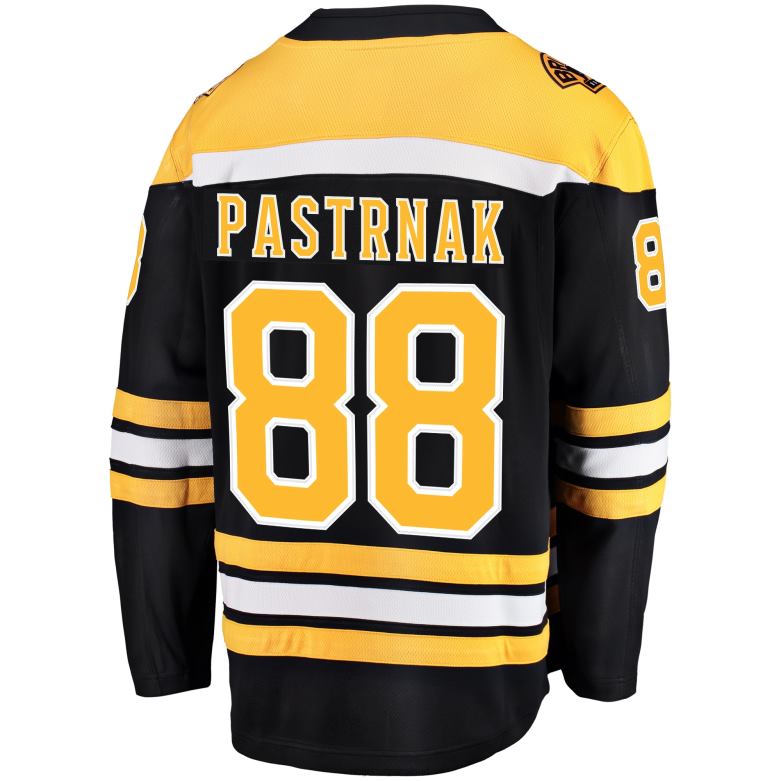 NHL Men Boston Bruins David Pastrnak Fanatics Branded Black Home Premier Breakaway Player Jersey D002V8 Clothing