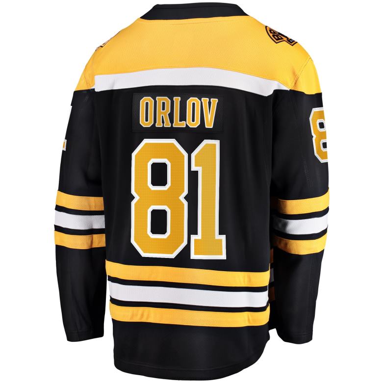 NHL Men Boston Bruins Dmitry Orlov Fanatics Branded Black Home Breakaway Jersey D002V1411 Clothing