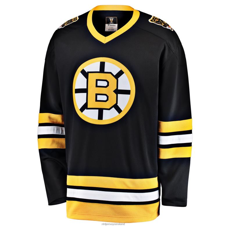 NHL Men Boston Bruins Fanatics Branded Black Premier Breakaway 1987-1995 Heritage Blank Jersey D002V290 Clothing