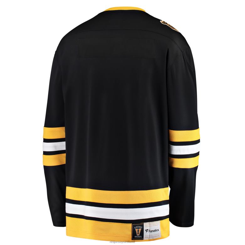 NHL Men Boston Bruins Fanatics Branded Black Premier Breakaway 1987-1995 Heritage Blank Jersey D002V290 Clothing