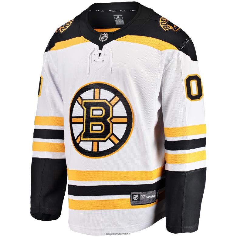 NHL Men Boston Bruins Fanatics Branded White Away Breakaway Custom Jersey D002V110 Clothing