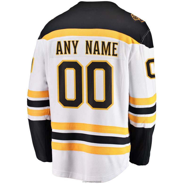 NHL Men Boston Bruins Fanatics Branded White Away Breakaway Custom Jersey D002V110 Clothing