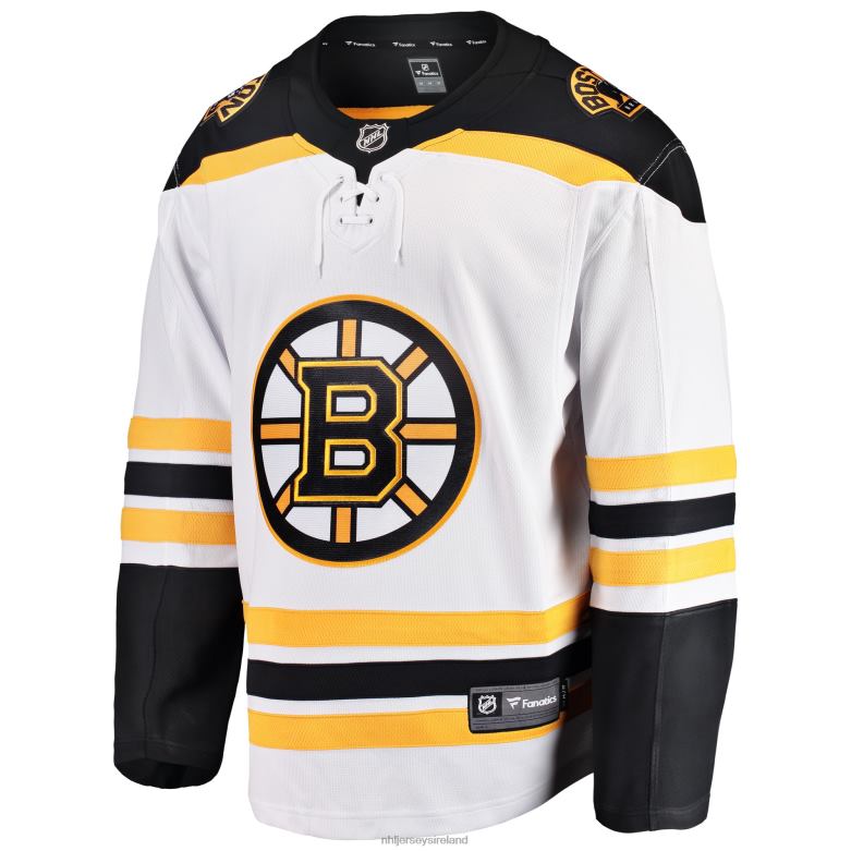 NHL Men Boston Bruins Fanatics Branded White Breakaway Away Jersey D002V406 Clothing
