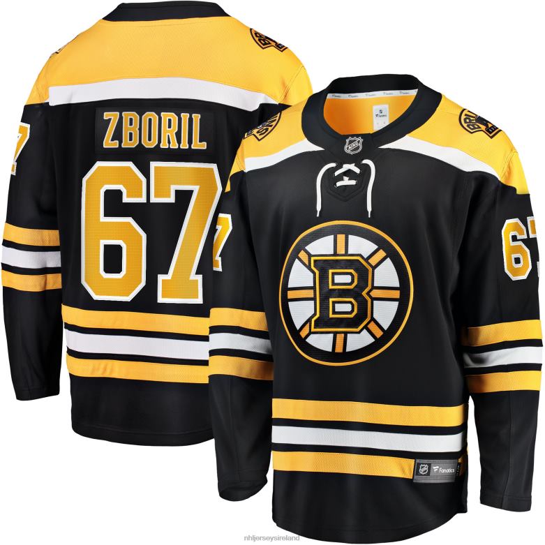 NHL Men Boston Bruins Jakub Zboril Fanatics Branded Black Home Breakaway Player Jersey D002V1852 Clothing