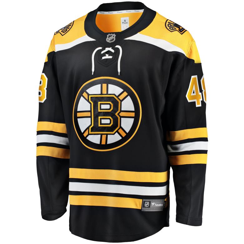 NHL Men Boston Bruins Matt Grzelcyk Fanatics Branded Black Team Home Breakaway Player Jersey D002V909 Clothing