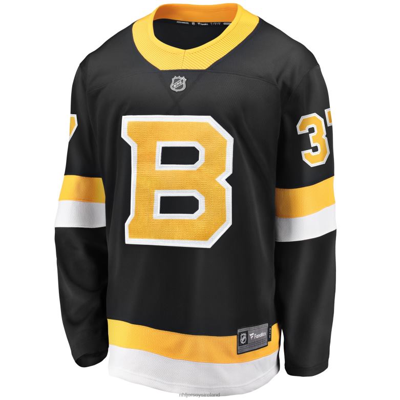 NHL Men Boston Bruins Patrice Bergeron Fanatics Branded Black Alternate Premier Breakaway Player Jersey D002V1365 Clothing