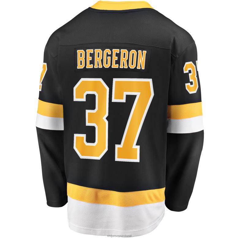 NHL Men Boston Bruins Patrice Bergeron Fanatics Branded Black Alternate Premier Breakaway Player Jersey D002V1365 Clothing